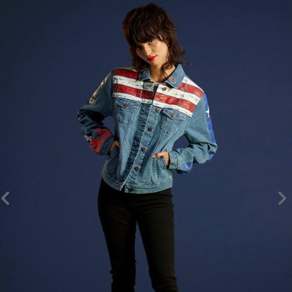 Her Universe Jackets & Blazers - Her Universe Marvel Doctor Strange America Chavez Girls Denim Jacket